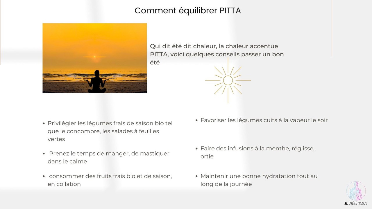 comment équilibrer Pitta