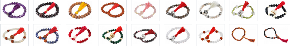 les malas 27 perles  de la boutique yoga Chi Midra 