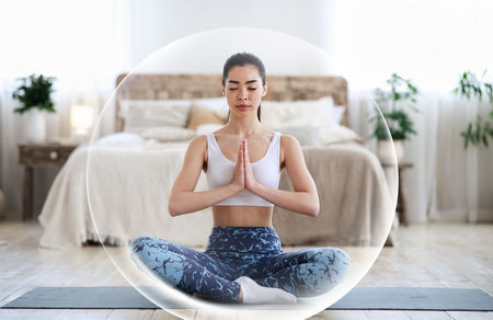 Un tapis de meditation comme un cocon