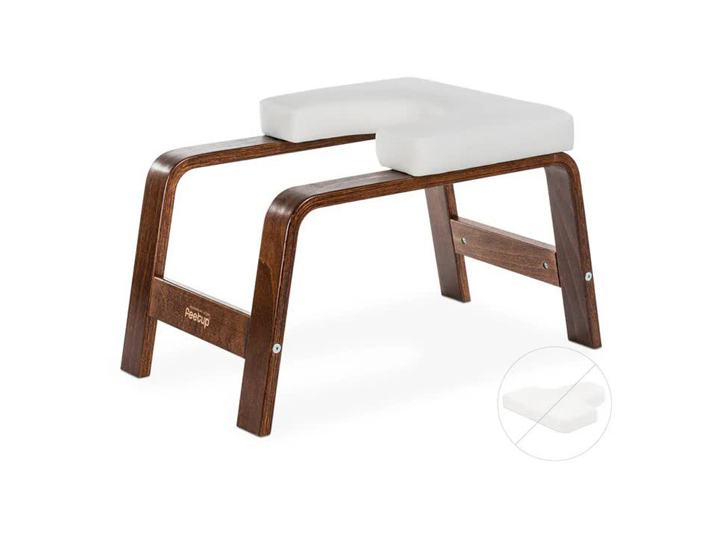 Item Banc pour Sirsasana (la posture reine) Chocolat/Blanc (sans coussin)