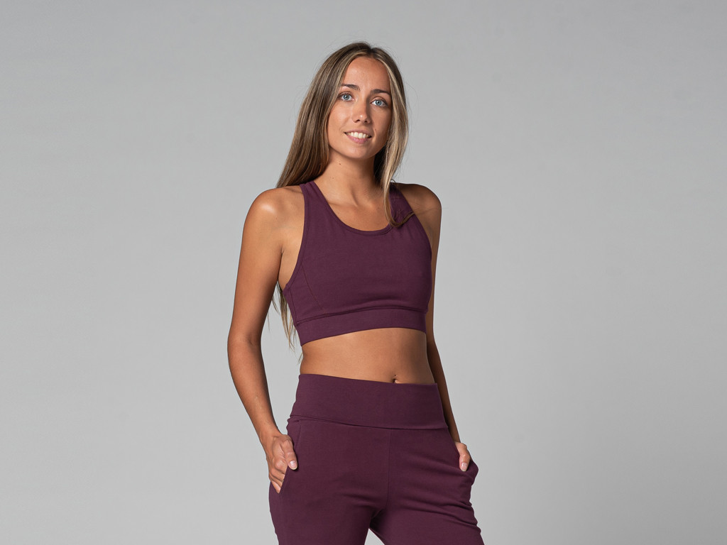 Item Brassiere de yoga Glamour - Bio Prune
