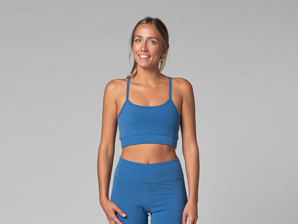Item Brassière de yoga Light - Bio Bleu Chaud
