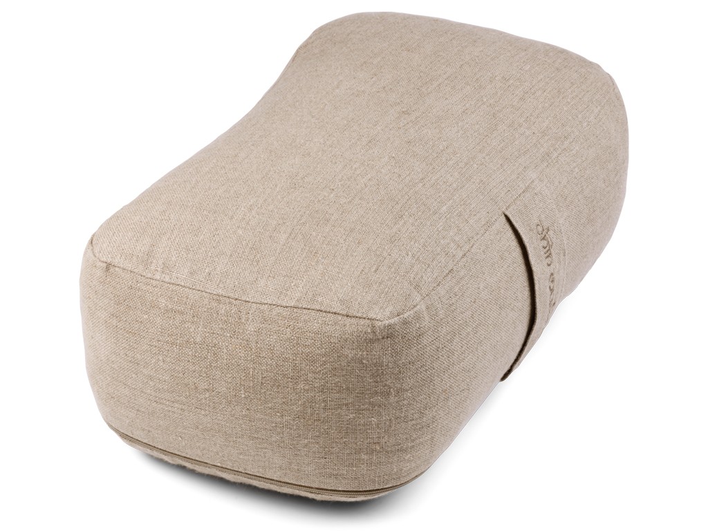 Item Coussin de voyage rectangulaire en Chanvre naturel Bio Chanvre naturel