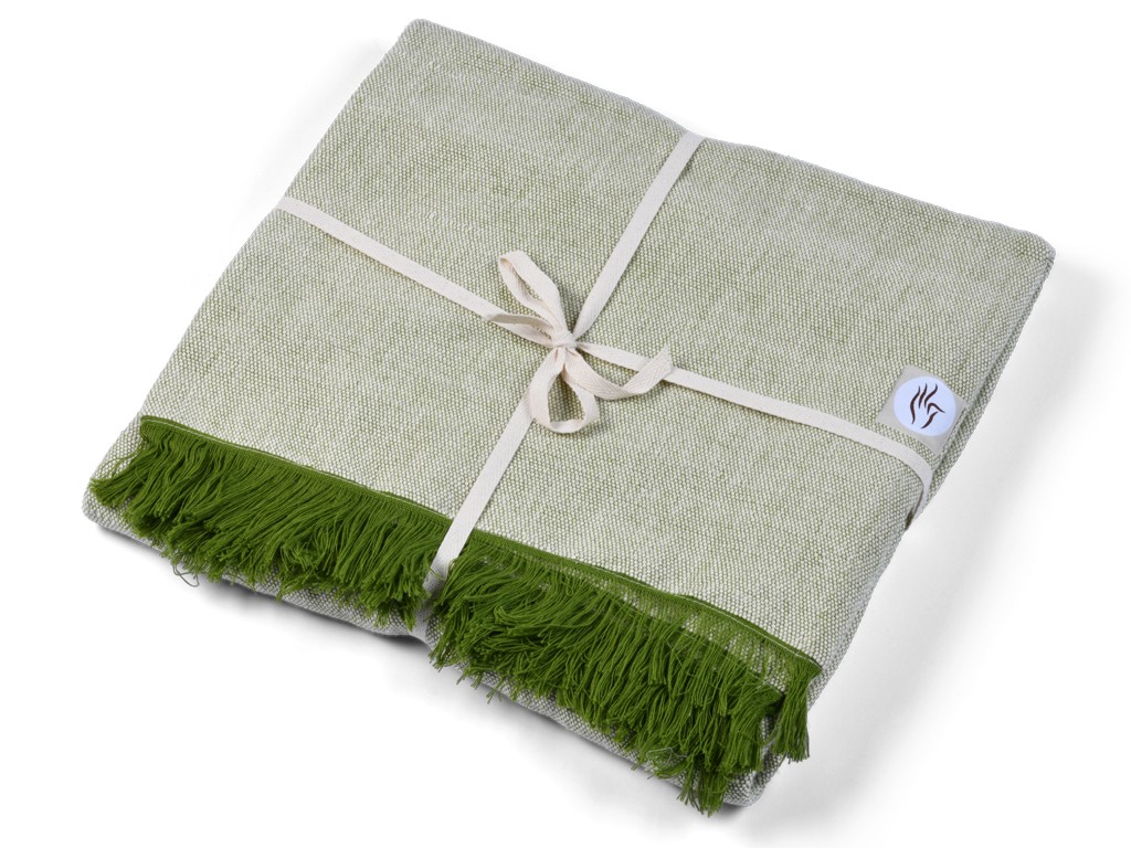 Item Couverture de méditation Chambray en Coton Bio Coton Chambray Vert