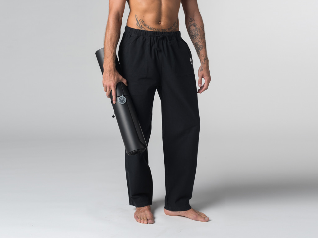 Item Pantalon de Tai Chi H/F Pavita - 100% coton Bio Noir