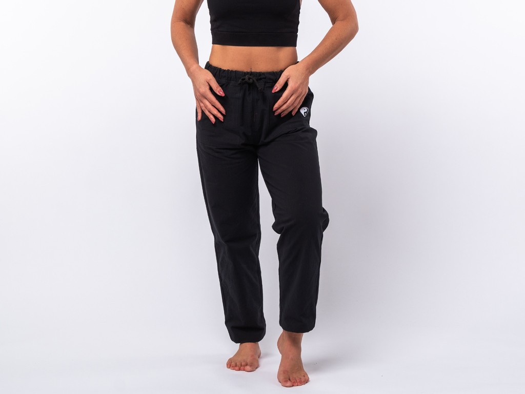 Item Pantalon de Tai Chi H/F Pavita - 100% coton Bio Noir