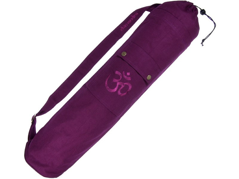 Item Sac à tapis de yoga 100% Coton Bio 90cm x 15cm Prune