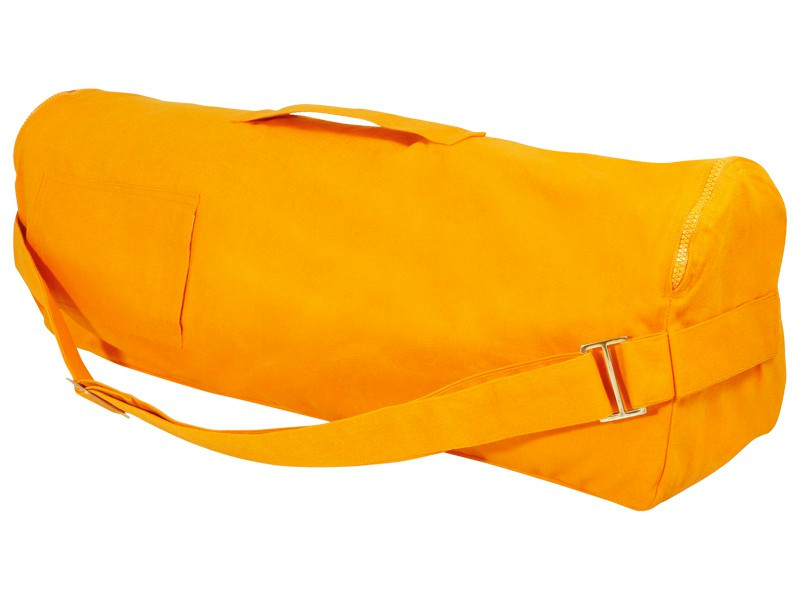 Item Schicke und stylische Yogamattentasche aus 100 % Bio-Baumwolle, 80 cm x 17 cm Orangen-Safran