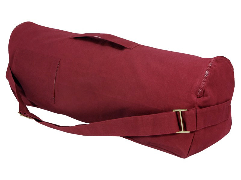 Item Schicke und stylische Yogamattentasche aus 100 % Bio-Baumwolle, 80 cm x 17 cm Bordeaux