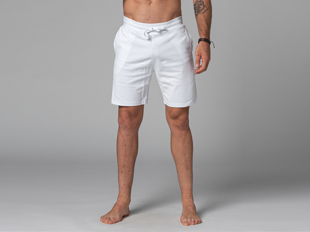 Item Short de Yoga Homme - Coton Bio Blanc