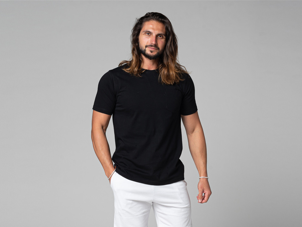 Item T-Shirt Tapan Manches Courtes 100% Bio Noir