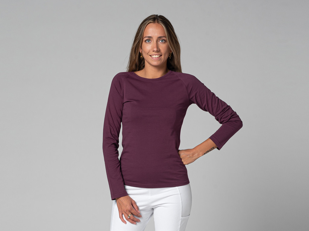 Item T-Shirt Tara M/L Ras du cou Bio Prune
