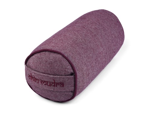Mini-Zylinder-Nackenrolle aus Bio-Baumwoll-Chambray - Dinkel