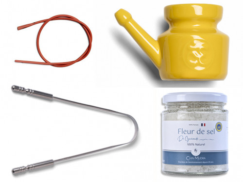 Kit Lota Jala Neti complet Porcelaine Jaune Safran