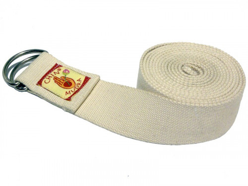 Sangle de yoga 100% coton Bio boucle 1/2 lune