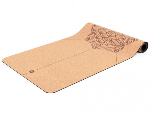 Tapis de yoga en liège FLEUR DE VIE
